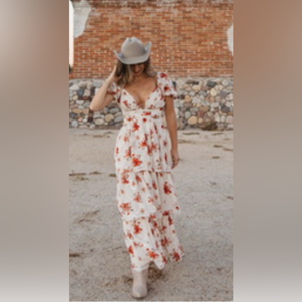 Floral Maxi Dress fall family photos